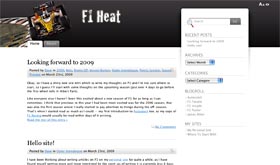 Screenshot of my new F1-focused site F1heat.com