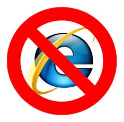 No IE for You!